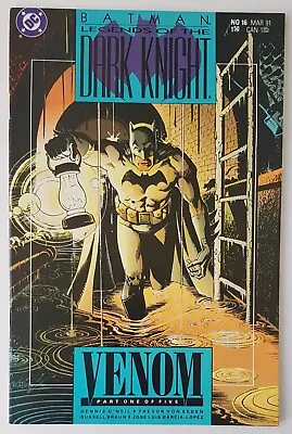 Buy Legends Of The Dark Knight #16, DC Comics 1991, Venom Part 1, Late Copper Age • 7.99£