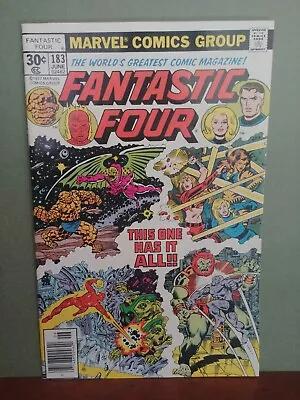 Buy Fantastic Four #183 1977  Perez-c Annihilus, Thundra, Tigra, Impossible Man  8.5 • 8.78£