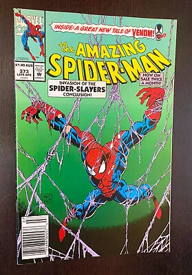 Buy AMAZING SPIDER-MAN #373 (Marvel Comics 1992) -- AUSTRALIAN Newsstand Variant VF • 45.40£