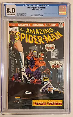 Buy Amazing Spider-man #144 Cgc 8.0 (1975) 4378097009 • 63.95£