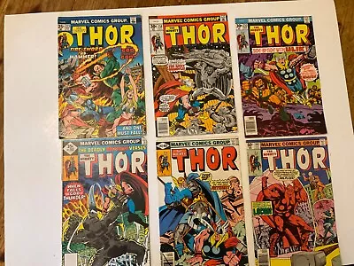 Buy Lot Of 6 Mighty Thor Comics  223, 253, 258, 265, 292, 302 FN/VF • 10.37£