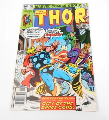 Buy Thor #284 Newstand Cockrum Cover Buscema Art 1979 Marvel Comics FN- (5.5) • 7.34£