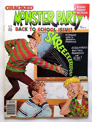 Buy Cracked Monster Party Magazine Freddy Nightmare Elm Street 22 Halloween Horror • 62.33£