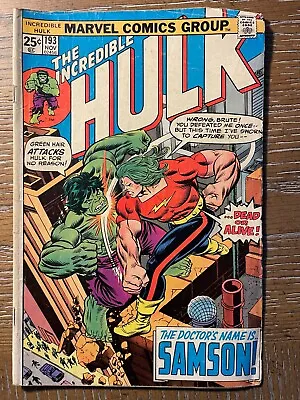 Buy The Incredible Hulk #193, Very Good, The Doctor's Name Is...samson! • 9.50£