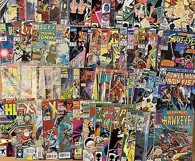 Buy Box Of 100x Marvel Comics Huge Bundle/Job Lot Inc Avengers, Fantastic Four Etc • 75£