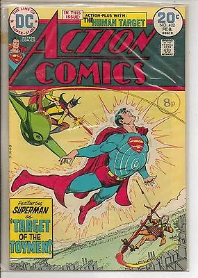 Buy DC Comics Action Comics #432 February 1974 1st Bronze Age Toyman VF+ • 13.50£