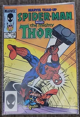 Buy Marvel Comics - Marvel Team-Up #148 Spider-Man And The Mighty Thor  - 1984 • 3.95£