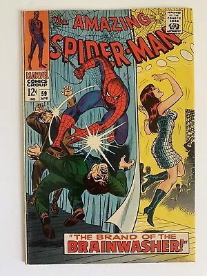 Buy Amazing Spider-man #59 5.5 Fn- 1968 1st Mary Jane Cover Marvel Comics • 98.79£