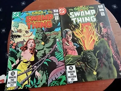 Buy The Saga Of The Swamp Thing #8 & #9 1982/3 Two Issue Lot • 2.50£