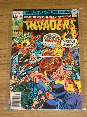 Buy Invaders #21 Vf (8.0) Marvel Comics • 6.99£