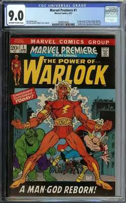 Buy Marvel Premiere #1 Cgc 9.0 Ow/wh Pages // 1st Appearance Of Adam Warlock 1972 • 260.90£
