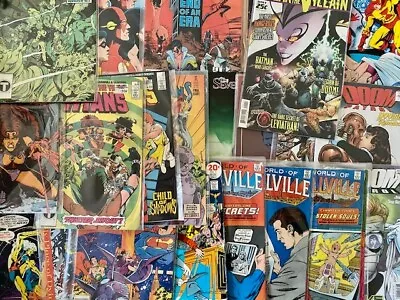 Buy Box Of 80’s & 90’s DC Comics X100 Job Lot / Superman, Justice League, Titans Etc • 22£