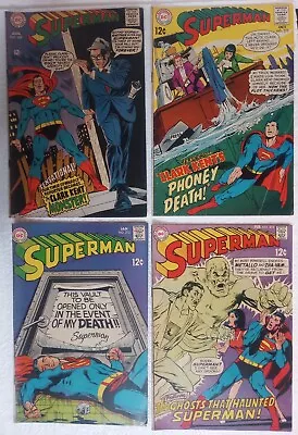 Buy 1968 Lot Of 4 Superman #s 209, 210, 213, 214 DC Comics • 20.89£