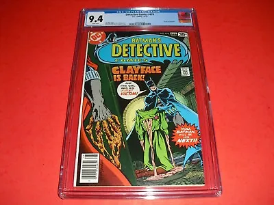 Buy Detective Comics #478 CGC 9.4 WHITE PAGES From 1978! DC Batman Clayface App B26 • 59.36£