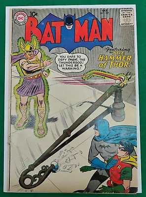 Buy BATMAN #127 BRUCE WAYNE DRESSED AS SUPERMAN 1959 Batman Vs Thor VG- • 59.58£