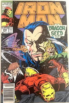 Buy Iron Man # 272. 1st Series.  Marvel Comics. Paul Ryan-cover. September 1991. Vf- • 5.99£
