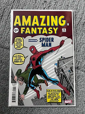 Buy Amazing Fantasy #15 -  1st Spider-Man - Facsimile Edition - Brand New • 32£