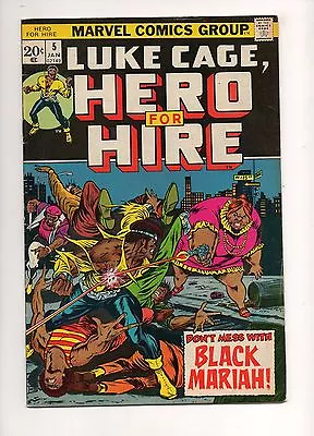 Buy Hero For Hire #5 1ST BLACK MARIAH Alfre Woodard 5TH LUKE CAGE '73 VF 7.0 Netflix • 47.50£