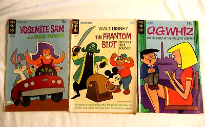Buy O.G. Whiz #2/ Phantom Blot #6/ Yosemite Sam #4 Gold Key Lot Of 3 Comics 1966-71 • 13.59£