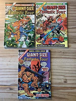 Buy Giant Size Fantastic Four # 2, 3 & 4 (1st Madrox) 1974 • 35£