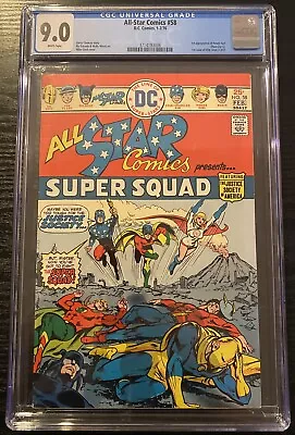 Buy All-Star Comics #58 CGC 9.0 Power Girl 1st Appearance WHITE 1st Issue Since 1952 • 318.66£