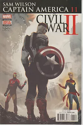 Buy Marvel Comics Sam Wilson Captain America #11 September 2016 1st Print Nm • 2.25£