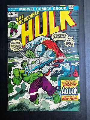 Buy THE INCREDIBLE HULK #165 July 1973 Marvel Unread Avengers Vintage • 28.14£
