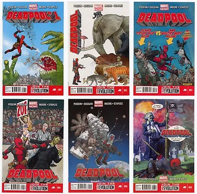 Buy Deadpool #1-6 NM Dead Presidents Complete Story All 1st Prints 2013 Marvel X-Men • 39.82£