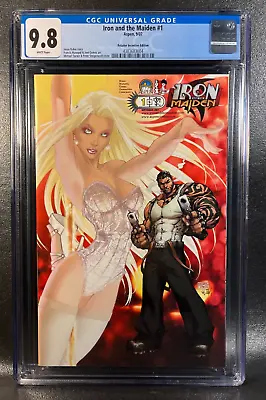 Buy IRON AND THE MAIDEN 1 CGC 9.8 VARIANT C MICHAEL TURNER SDCC Very RARE Fathom • 481.48£
