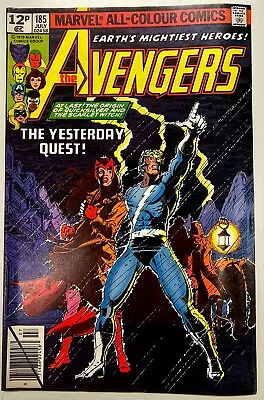 Buy Bronze Age Marvel Comic Book Avengers Key Issue 185 High Grade FN Origin Scarlet • 0.99£