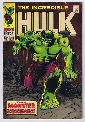 Buy Incredible Hulk #105 VG 1968 Marvel Comics • 87.33£