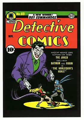 Buy Detective Comics #69 4x5  Cover Postcard 2010 DC Comics Batman Robin Joker • 9.49£