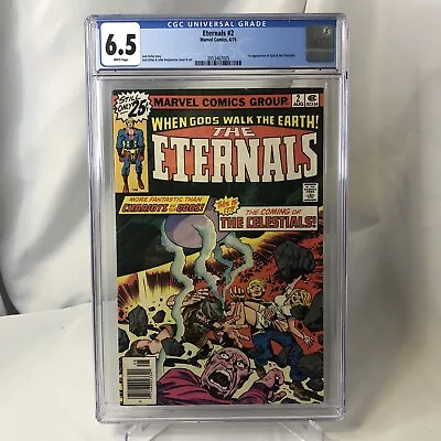 Buy Eternals #2 (Marvel, 8/76) CGC 6.5 WHITE (1st App. Ajak & Celestials) KEY MCU 🔥 • 35.93£