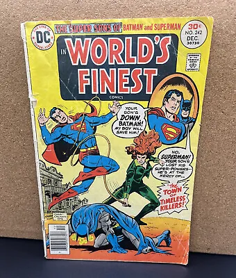 Buy DC 1976 The Super Sons Of Batman & Superman In WORLD'S FINEST COMIC No 242 DEC • 2.43£