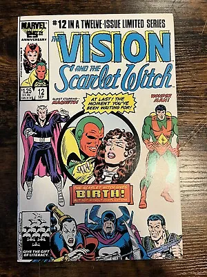 Buy VISION And The SCARLET WITCH 12 MARVEL COMICS September 1986 WICCAN & SPEED 1st • 15.77£