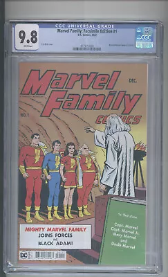 Buy DC Marvel Family #1 Facsimile Edition CGC 9.8 • 79.67£