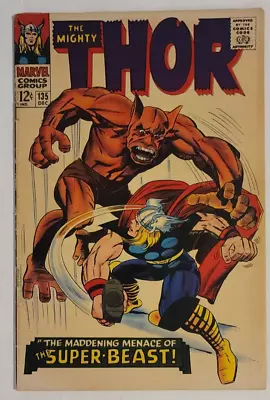 Buy The Mighty Thor #135  The Maddening Menace Of The Super-Beast  Marvel 1962 • 51.34£