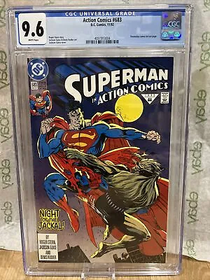 Buy Action Comics #683 CGC 9.6 White Pages 1992 Doomsday Cameo • 47.30£