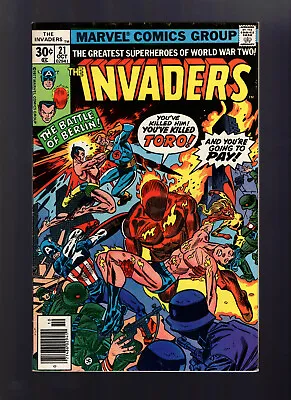 Buy The Invaders #21 - Death Of Toro - Higher Grade Minus • 7.94£