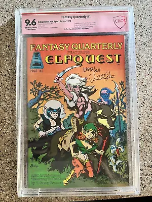 Buy Fantasy Quarterly #1  1st Elfquest  CBCS 9.6 Signed By Richard & Wendy Pini • 1,185.44£