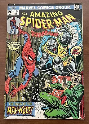 Buy Amazing Spider-Man #124 VG 4.0 1973 1st App. Man-Wolf • 35.98£