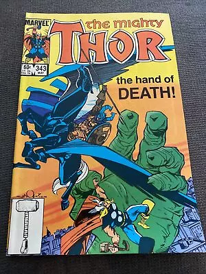 Buy Marvel Comics Thor #343! Bronze Age “the Hand Of Death!” • 5.53£
