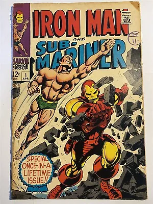 Buy IRON MAN AND SUB-MARINER #1 Marvel Comics 1968 Low Grade / Fair • 39.95£