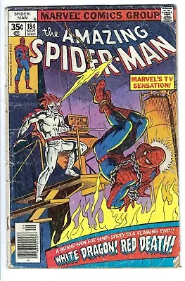 Buy Amazing Spider-man #184 Low Grade White Dragon App. :) • 4.76£