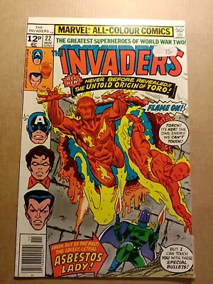 Buy Marvel Comics The Invaders #22 U.K Copy November 1977 • 4.99£