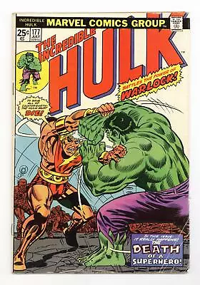 Buy Incredible Hulk #177 VG 4.0 1974 • 17.03£