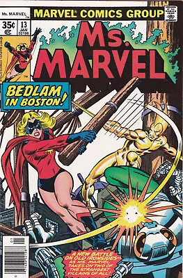 Buy Ms. Marvel #13 (1978) Marvel Comics Carol Danvers!  Bedlam In Boston! High Grade • 5.76£
