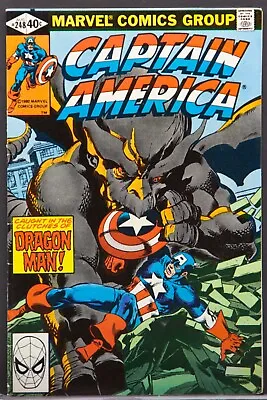 Buy Captain America Vol.1 #248 -7.5 Very Fine-  Raw Copy • 15.83£