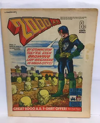 Buy 2000 AD #18 VG- 1st Print UK Comics Magazine • 7£