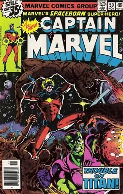 Buy CAPTAIN MARVEL #59 F/VF, Marvel Comics 1978 Stock Image • 4.74£